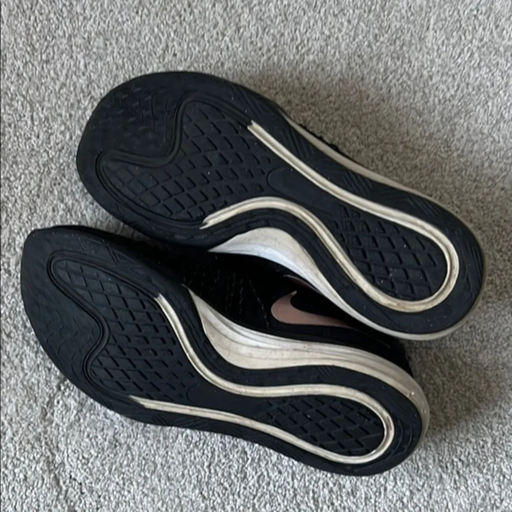 Nike Black and Rose Gold Athletic Shoes‎ with Sleek Design